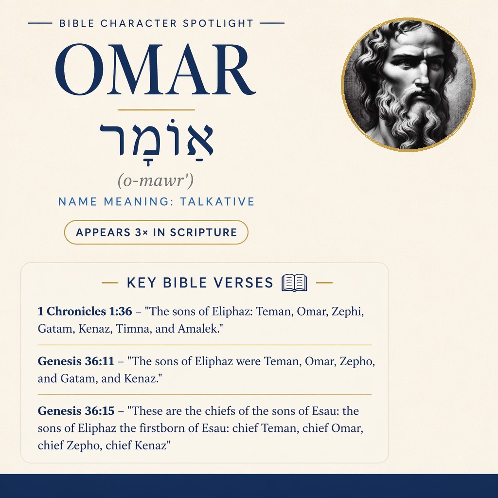 Who was Omar in the bible? - character overview