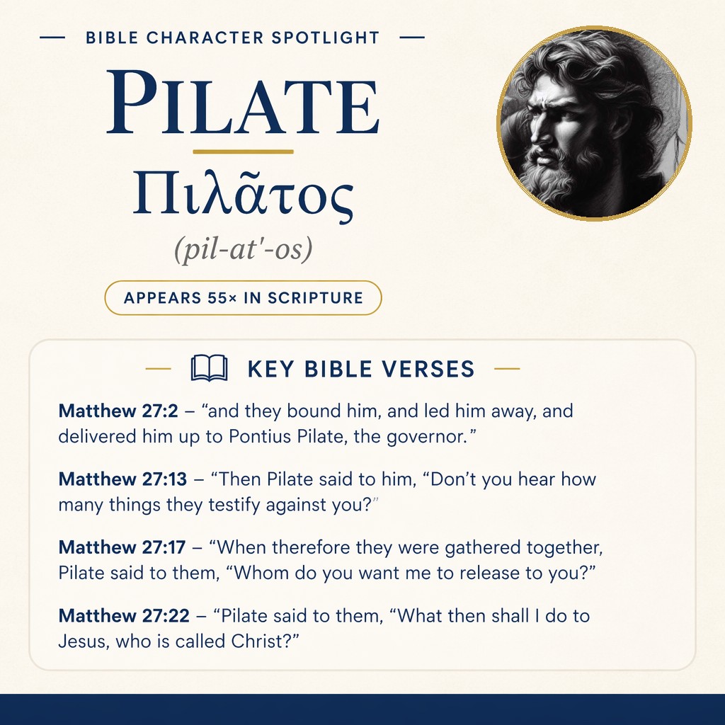 Who was Pilate in the bible? - character overview