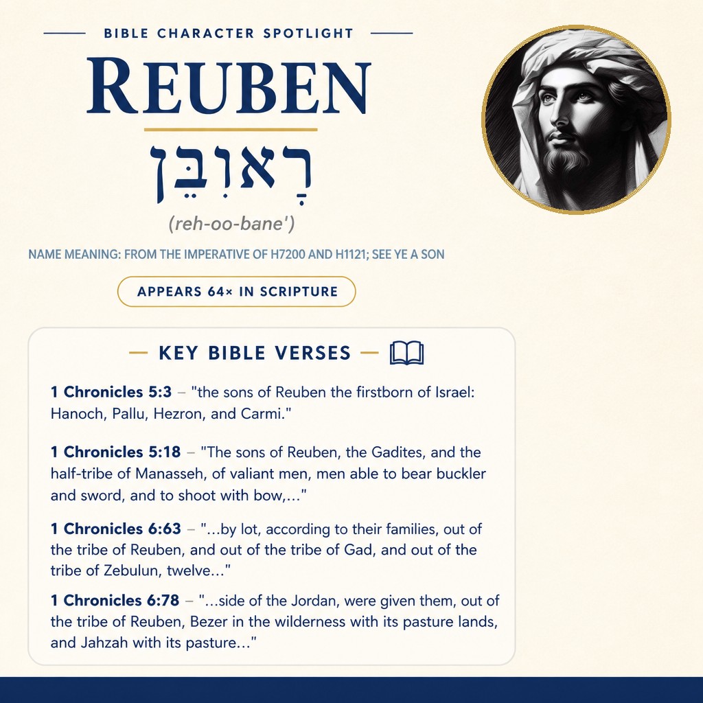 Who was Reuben in the bible? - character overview