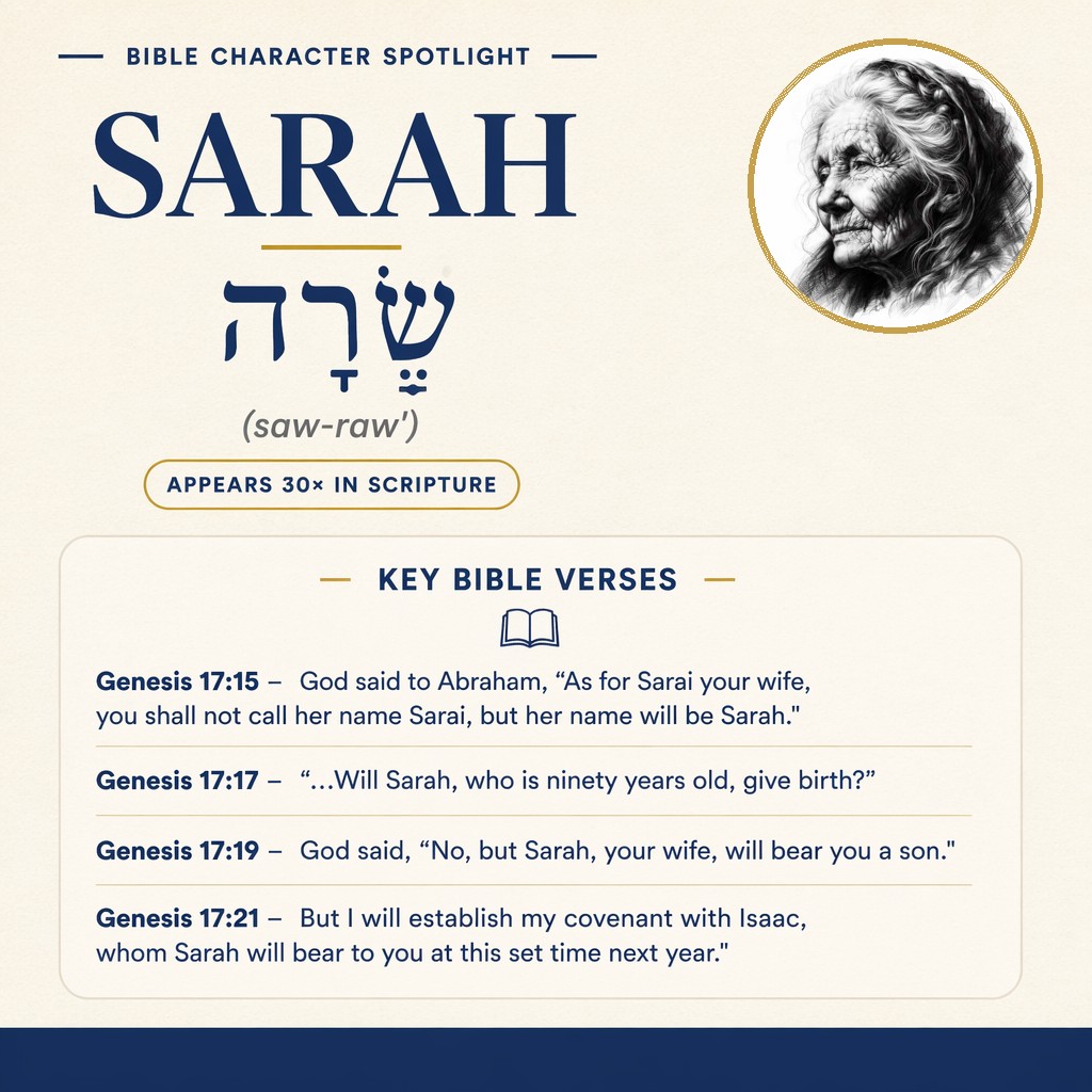 Who was Sarah in the bible? - character overview