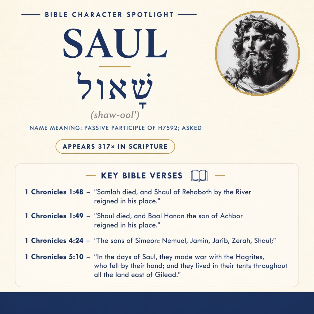 Who was Saul in the bible? - character overview
