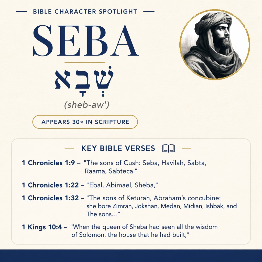 Who was Seba in the bible? - character overview