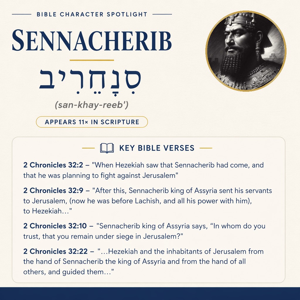 Who was Sennacherib in the bible? - character overview