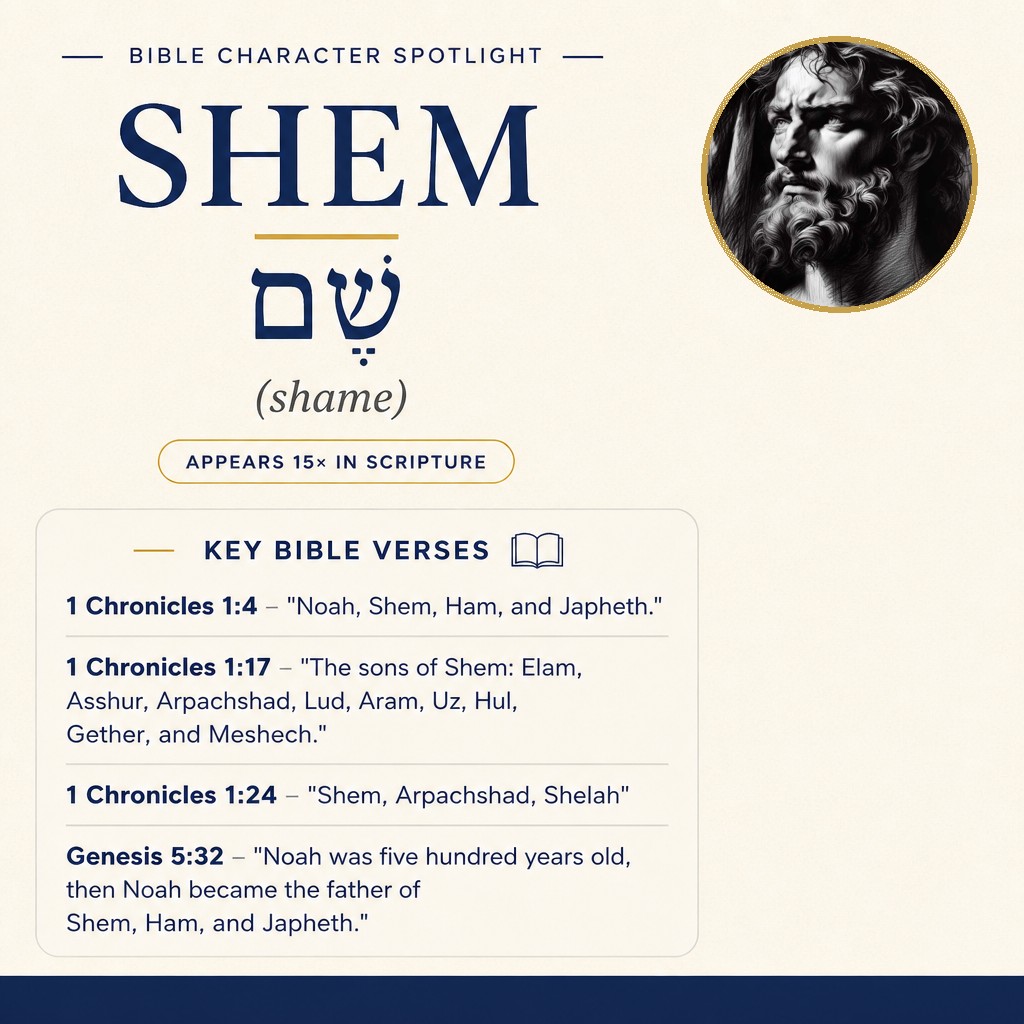 Who was Shem in the bible? - character overview