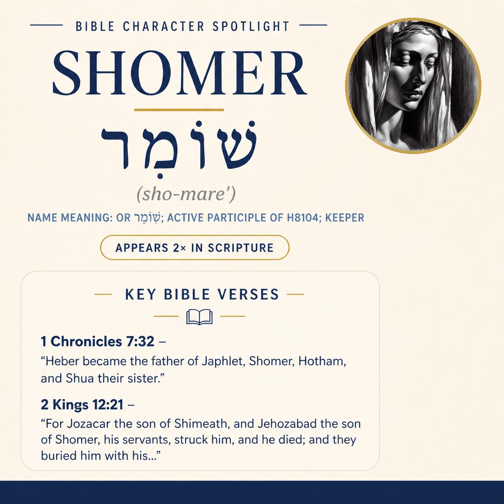 Who was Shomer in the bible? - character overview