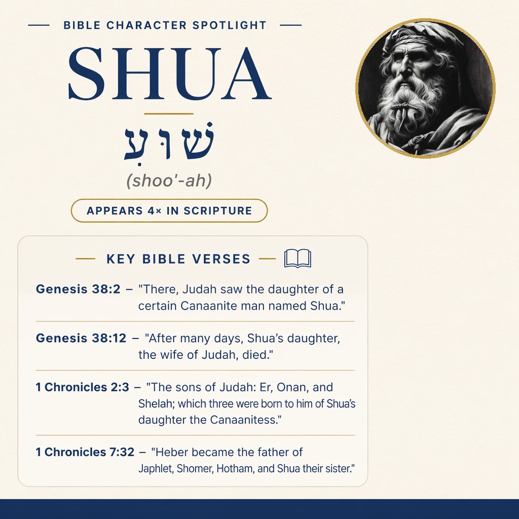 Who was Shua in the bible? - character overview