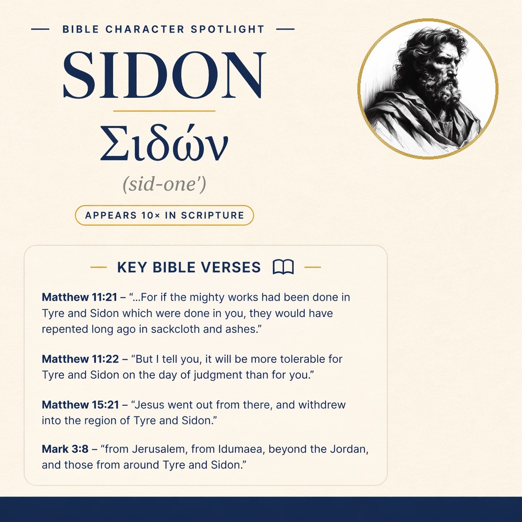 Who was Sidon in the bible? - character overview