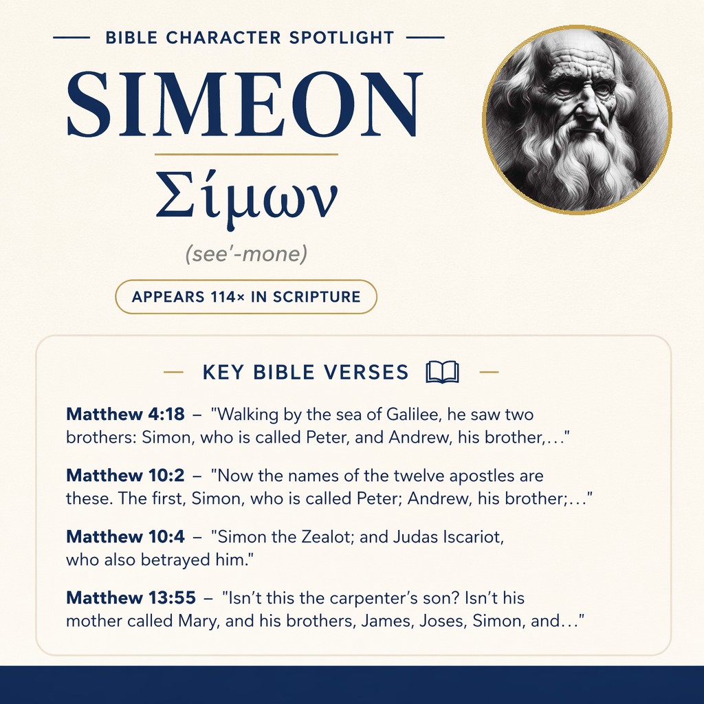 Who was Simeon in the bible? - character overview