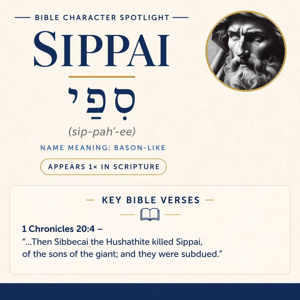 Who was Sippai in the bible? - character overview