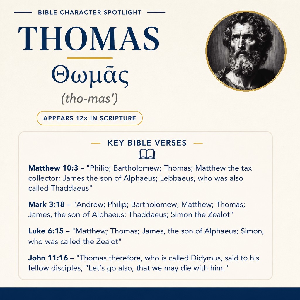 Who was Thomas in the bible? - character overview