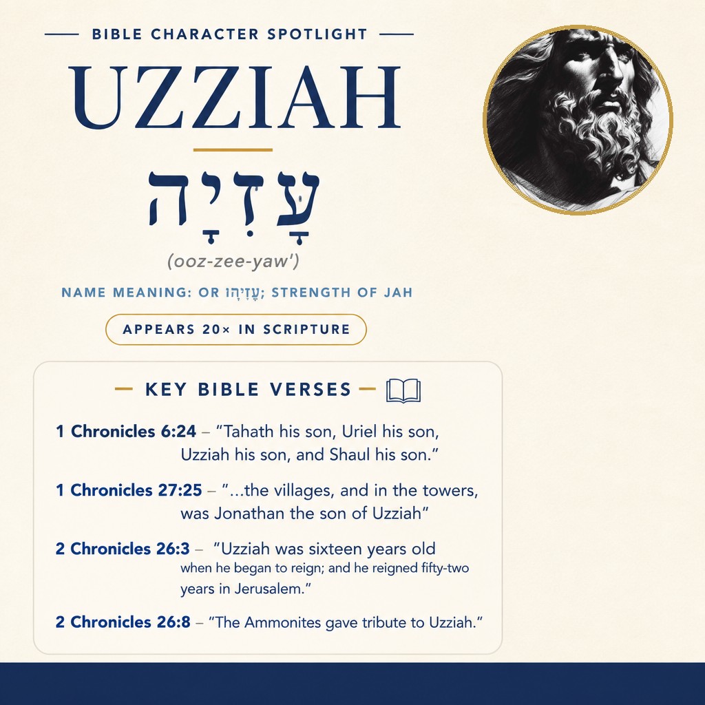 Who was Uzziah in the bible? - character overview