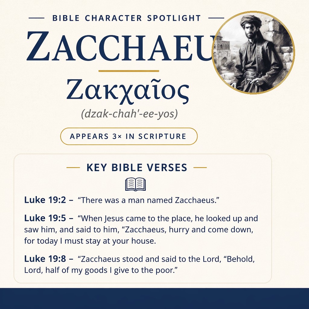 Who was Zacchaeus in the bible? - character overview