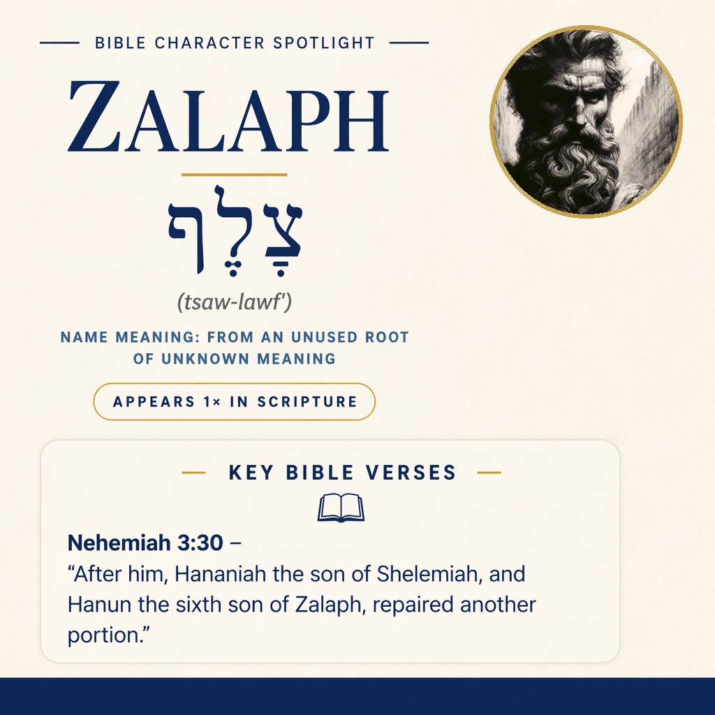 Who was Zalaph in the bible? - character overview