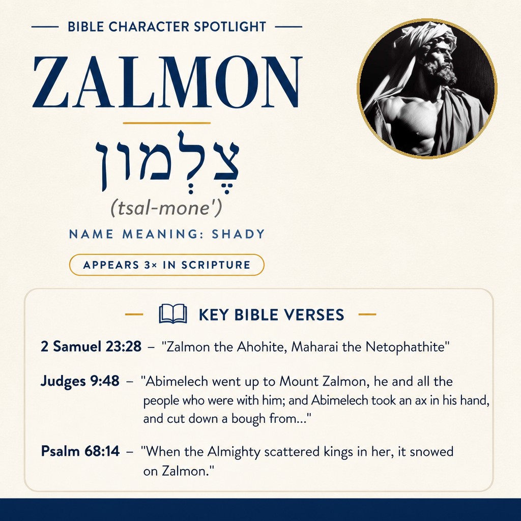 Who was Zalmon in the bible? - character overview