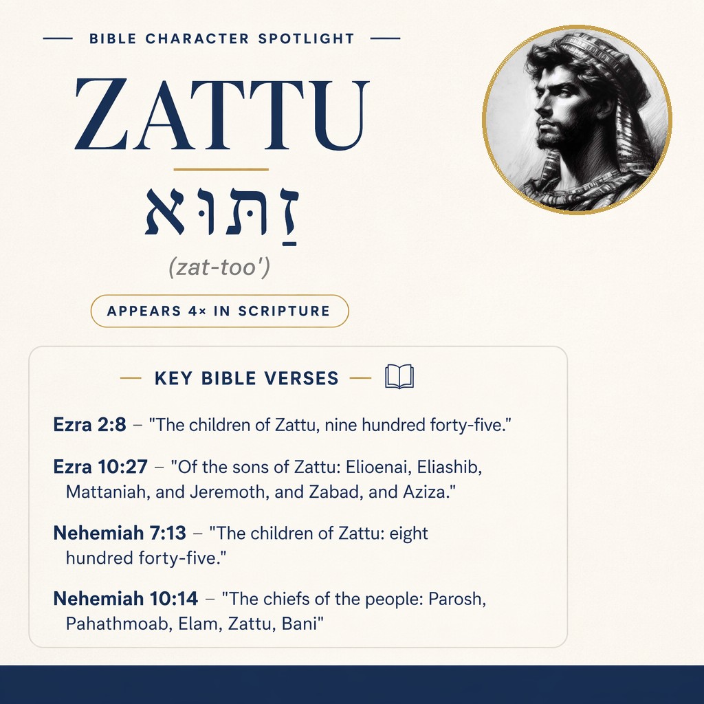 Who was Zattu in the bible? - character overview