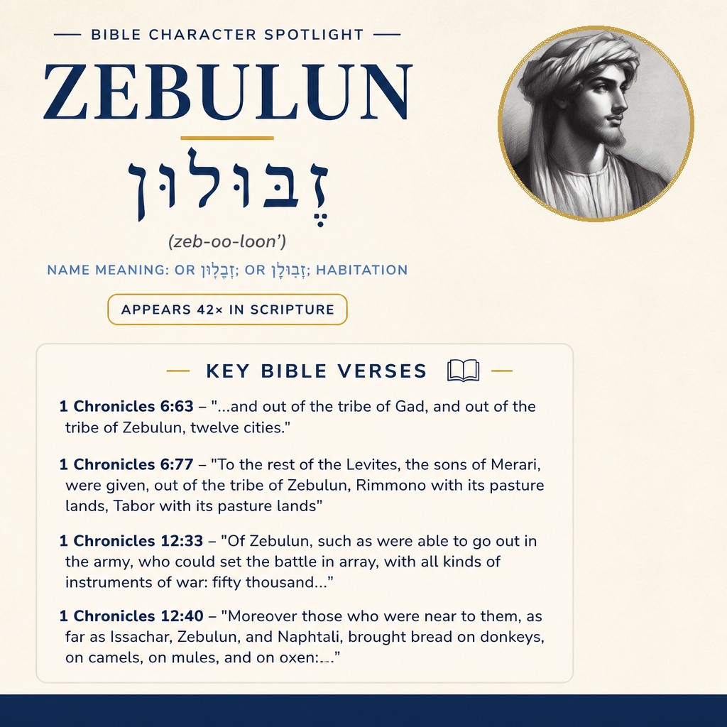 Who was Zebulun in the bible? - character overview