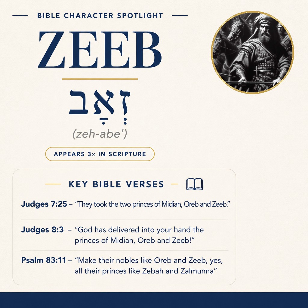 Who was Zeeb in the bible? - character overview
