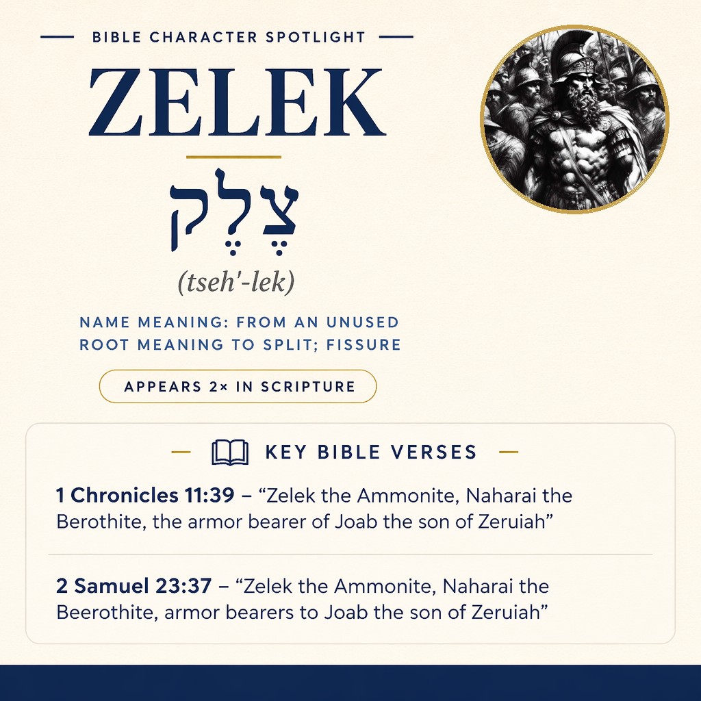 Who was Zelek in the bible? - character overview