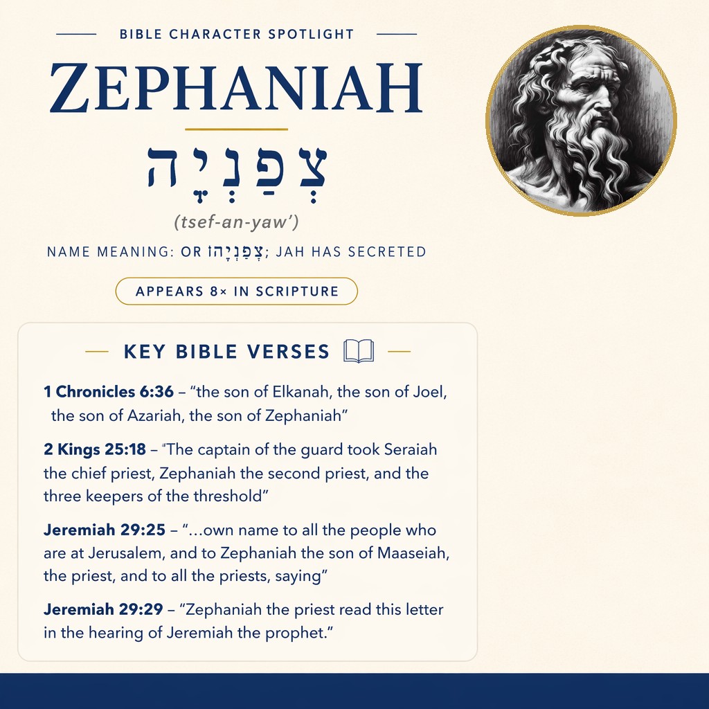 Who was Zephaniah in the bible? - character overview