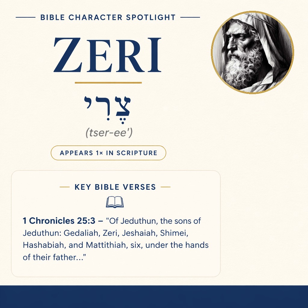Who was Zeri in the bible? - character overview