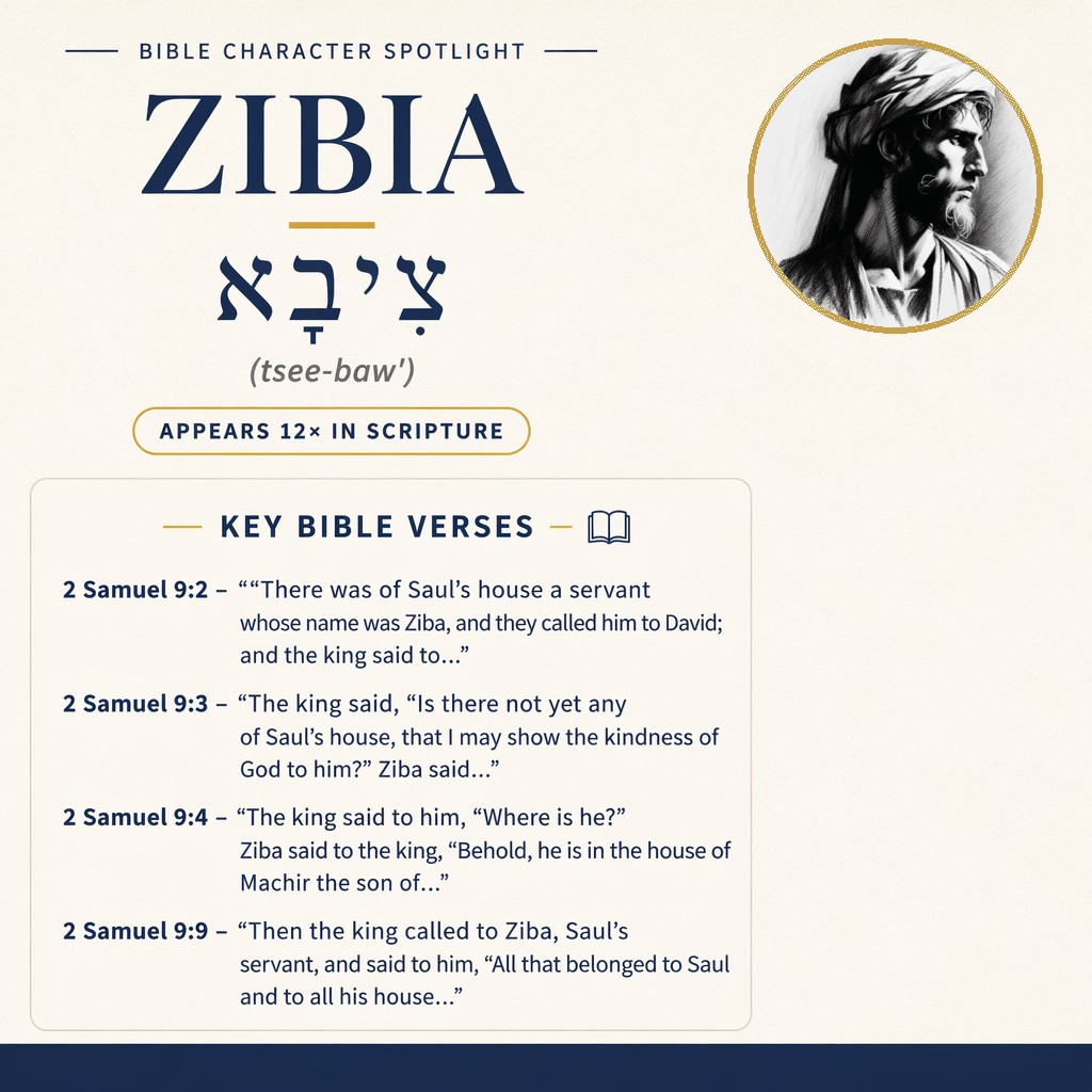 Who was Zibia in the bible? - character overview