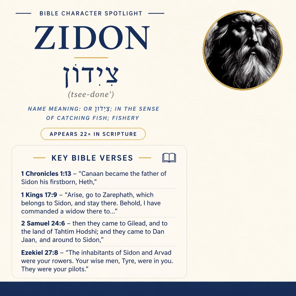 Who was Zidon in the bible? - character overview