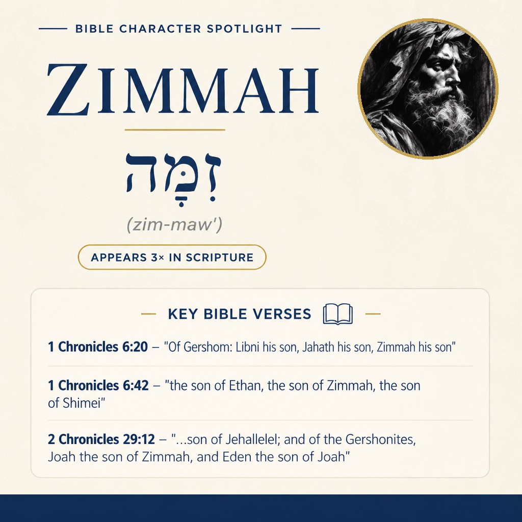 Who was Zimmah in the bible? - character overview