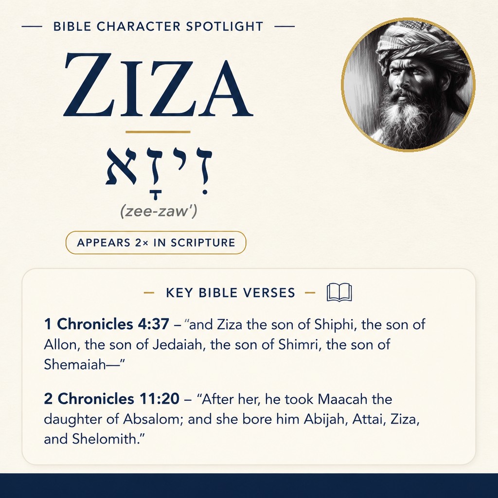 Who was Ziza in the bible? - character overview