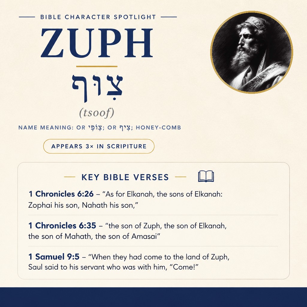 Who was Zuph in the bible? - character overview
