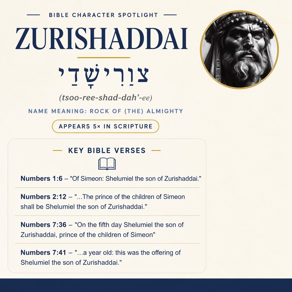 Who was Zurishaddai in the bible? - character overview