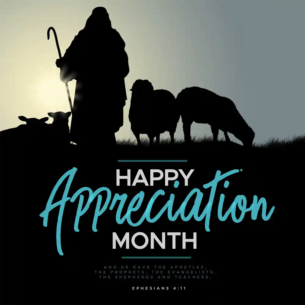 Gratis Church Pastor's Appreciation Day Graphics 5 door Ministry Voice