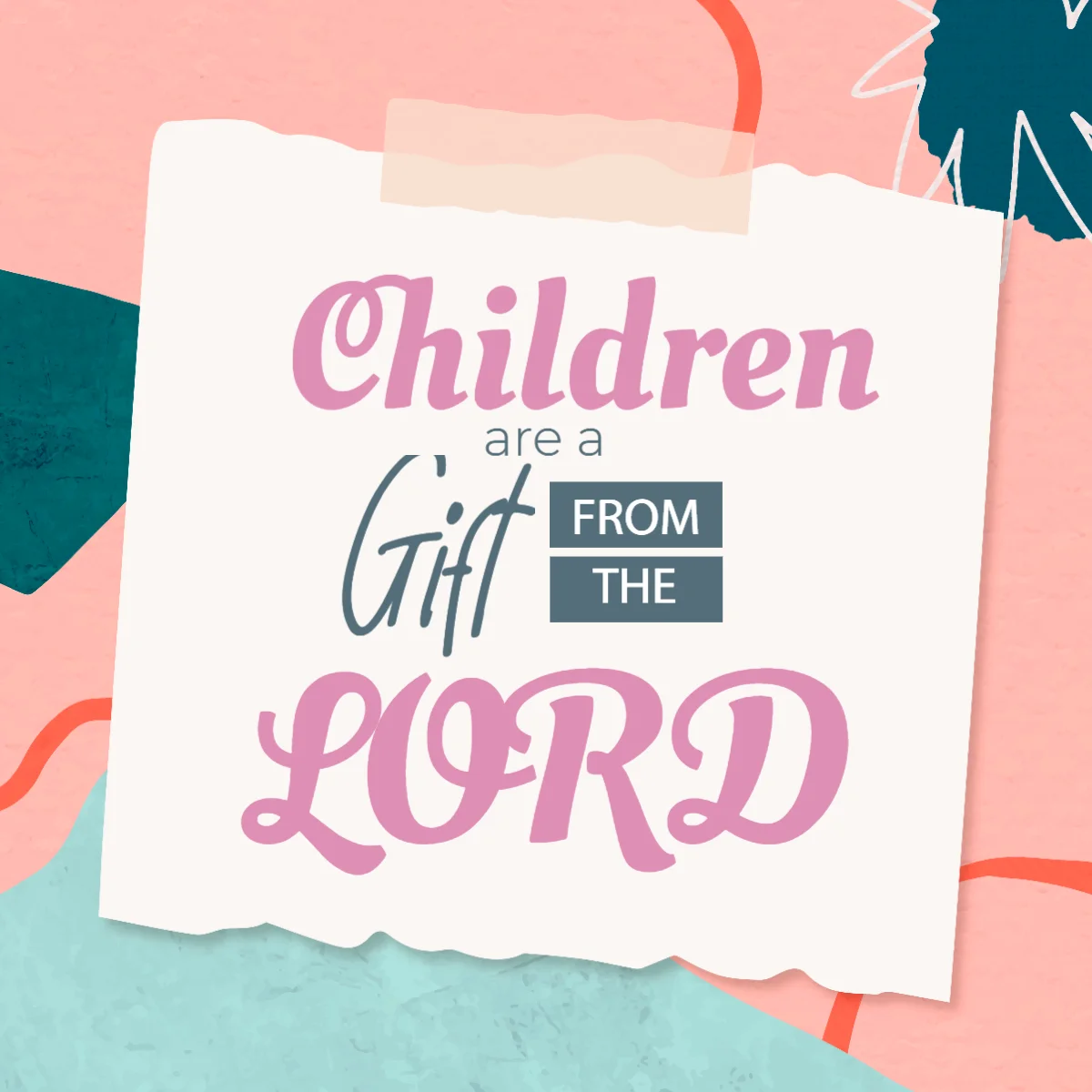 어린이는 선물입니다 Ministry Voice가 제공하는 무료 고품질 어린이 교회 그래픽
