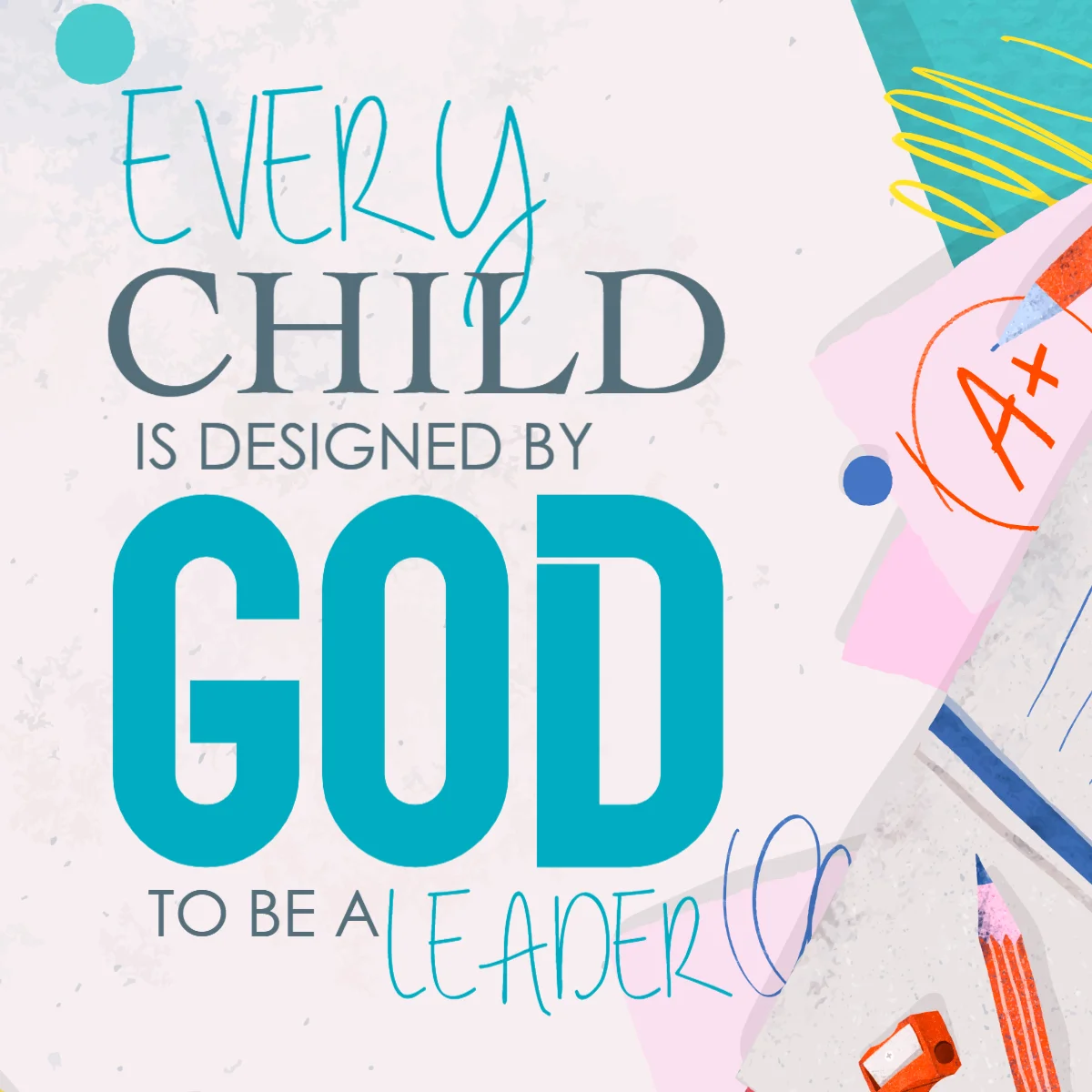 모든 어린이는 하나님에 의해 디자인되었습니다. Ministry Voice에서 무료로 제공하는 고품질 어린이 교회 그래픽