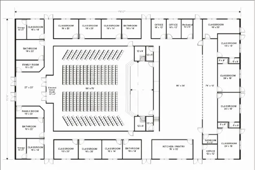 Plan d'étage de l'église L1 par Ministry Voice