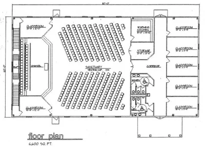План этажа церкви M4 от Ministry Voice