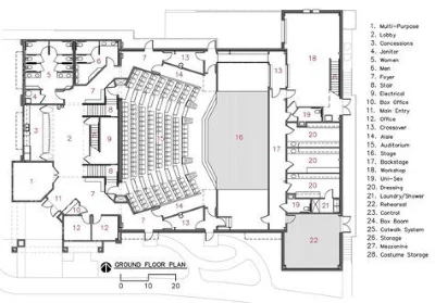Plan d'étage de l'église M5 par Ministry Voice