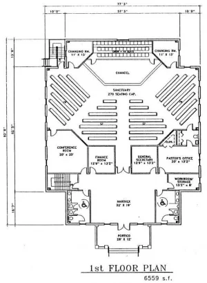 План этажа церкви S4 от Ministry Voice