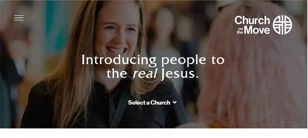 Hareket Halindeki Kilise - Bakanlık Sesi'nden En İyi Modern Kilise Web Sitesi Tasarımları