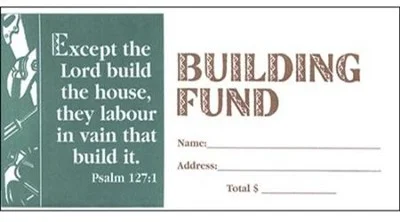 Building Fund 2 - Church Offering Envelopes by Ministry Voice