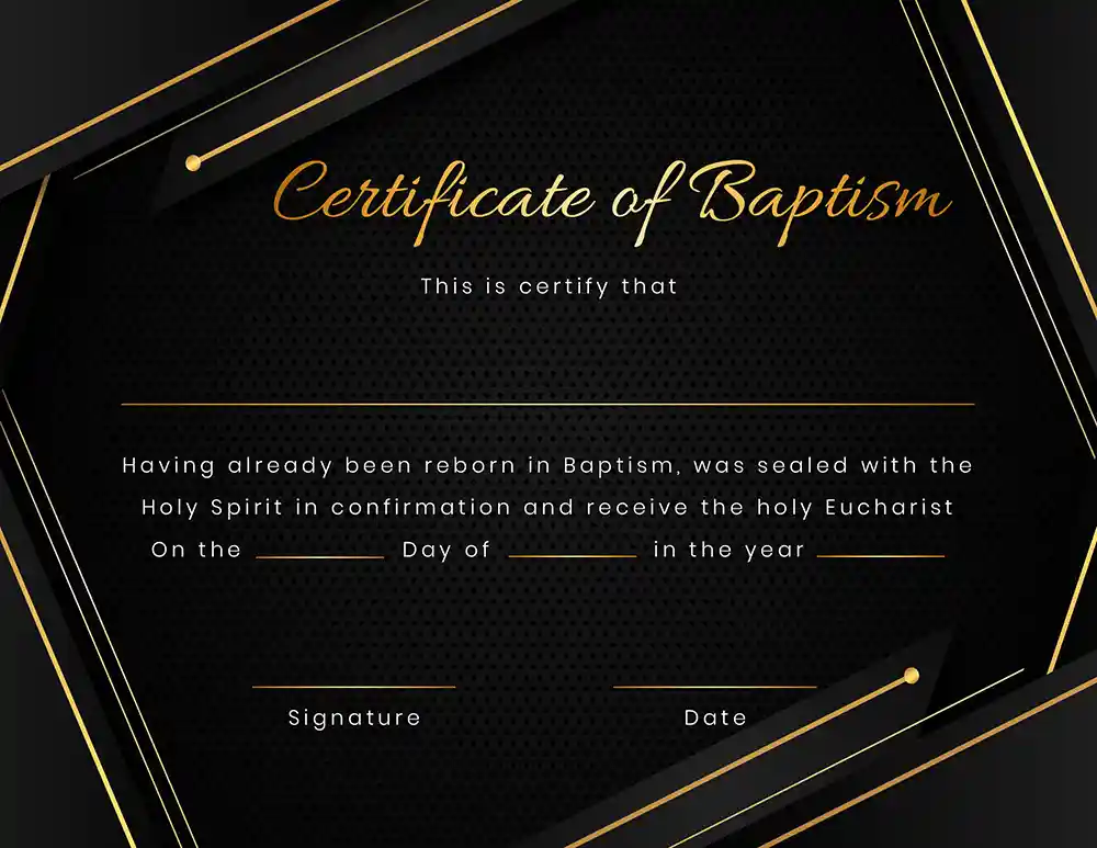 Baptismal Certificate - Free Baptism Certificate Templates 6 by Ministry Voice