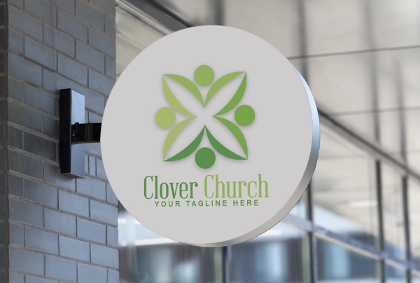 Free church logo - clover theme