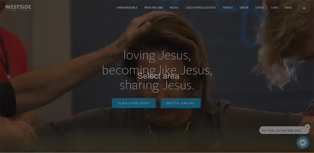 Семейная церковь Вестсайда — лучший дизайн веб-сайта современной церкви по версии Ministry Voice