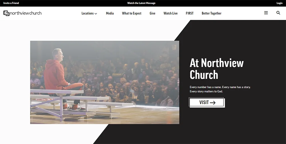 Northview Church - Cel mai bun design de site web pentru biserică modernă de către Ministry Voice