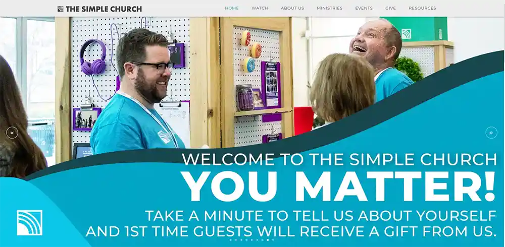 The Simple Church - Best Modern Church Website Designs by Ministry Voice