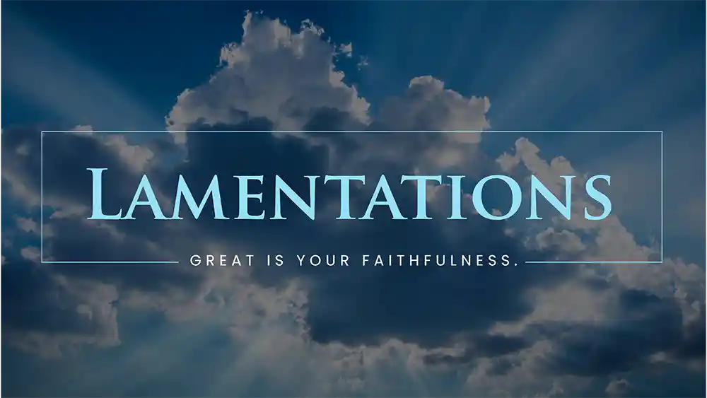 Lamentations - Graphiques de la série de sermons par Ministry Voice