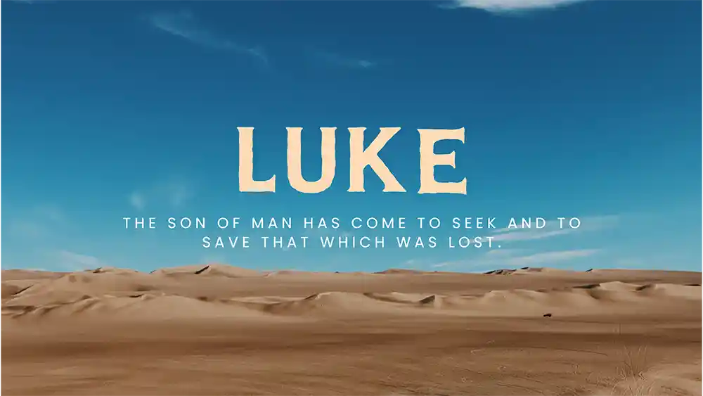 Luke - Ministry Voice의 설교 시리즈 그래픽