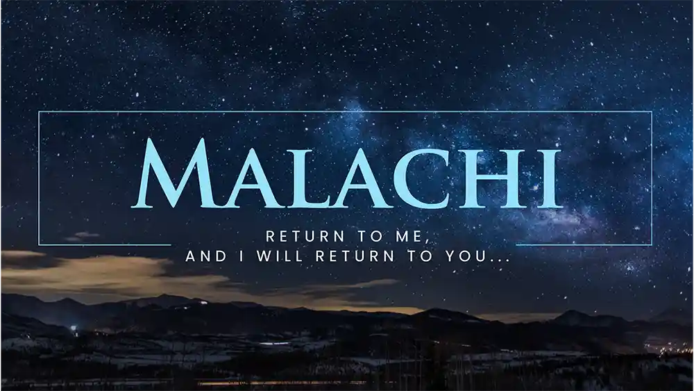 Malachia - Grafica della serie di sermoni di Ministry Voice