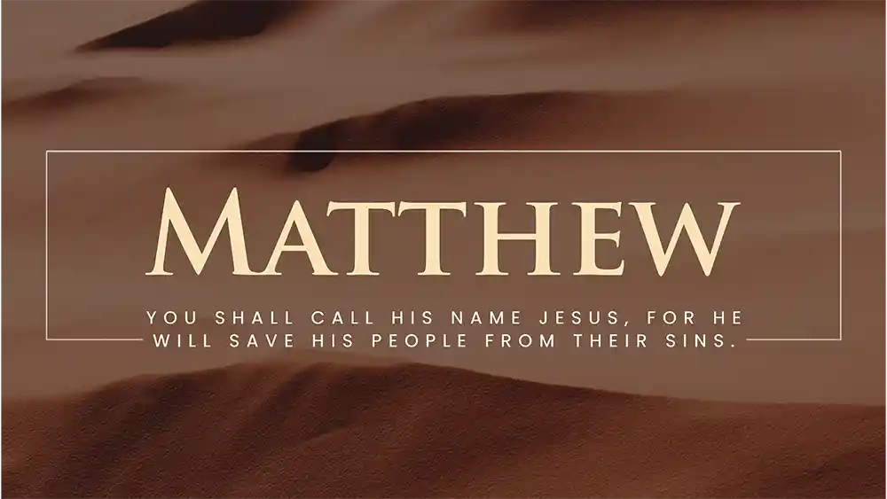 Matthew - Ministry Voice의 설교 시리즈 그래픽