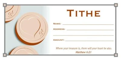 Tithe 4 - Church Offering Envelopes by Ministry Voice