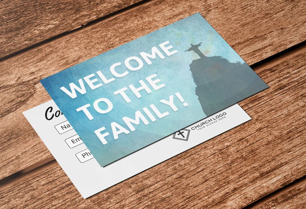 Welcome-Church-Connection-Card-Ministerium-Stimme
